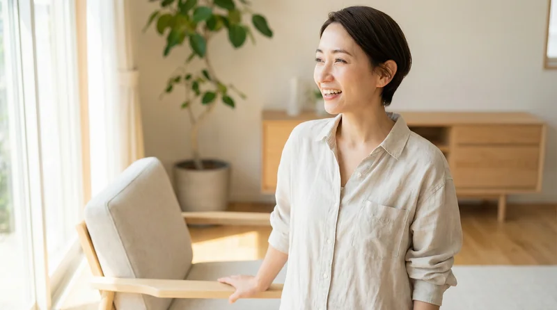 Mulher sentindo-se aliviada e livre da dor